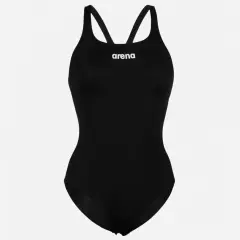 Arena Women's Team Swimsuit Swim Pro Solid  Kadın Siyah Yüzücü Mayosu