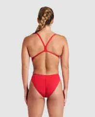Arena Women's Team Swimsuit  Challenge Solid Kırmızı Kadın Yüzücü Mayosu
