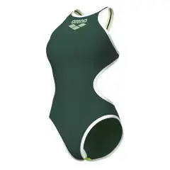 Arena Women's One Biglogo One Piece Yeşil Kadın Yüzücü Mayosu Yeşil - F 38 (UK32)