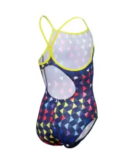 Arena Girl's Carnival Swimsuit  Lightdrop Back Soft Renkli Desenli Kız Çocuk Yüzücü Mayo