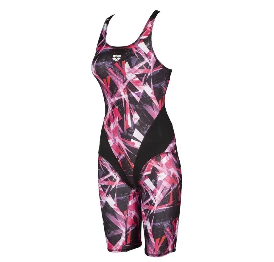 Arena Women's Night Lıghts Full Body Renkli Desenli Şortlu Kadın Yüzücü Mayo