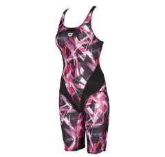 Arena Women's Night Lıghts Full Body Renkli Desenli Şortlu Kadın Yüzücü Mayo