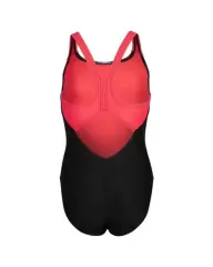 Arena  Girl's Splash Point Siyah Baskılı Kız Çocuk Mayo