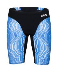 Arena Swim Jammer Marbled Siyah Mavi  Desenli Erkek Yüzücü Mayo