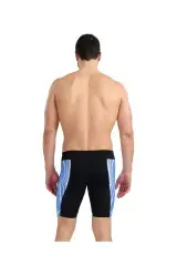 Arena Swim Jammer Marbled Siyah Mavi  Desenli Erkek Yüzücü Mayo Siyah Mavi Desenli - F 80 (UK32)