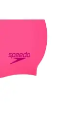 Speedo Plain Moulded Kız Çocuk Silikon Bone