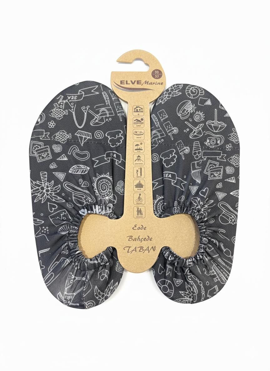 Elve Marine Desenli Havuz Patiği 30-32