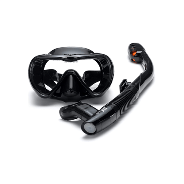 Flytise Sızdırmaz Şnorkel Seti (Siyah)