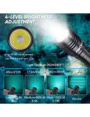 WholeFire IPX8 Dalış Feneri