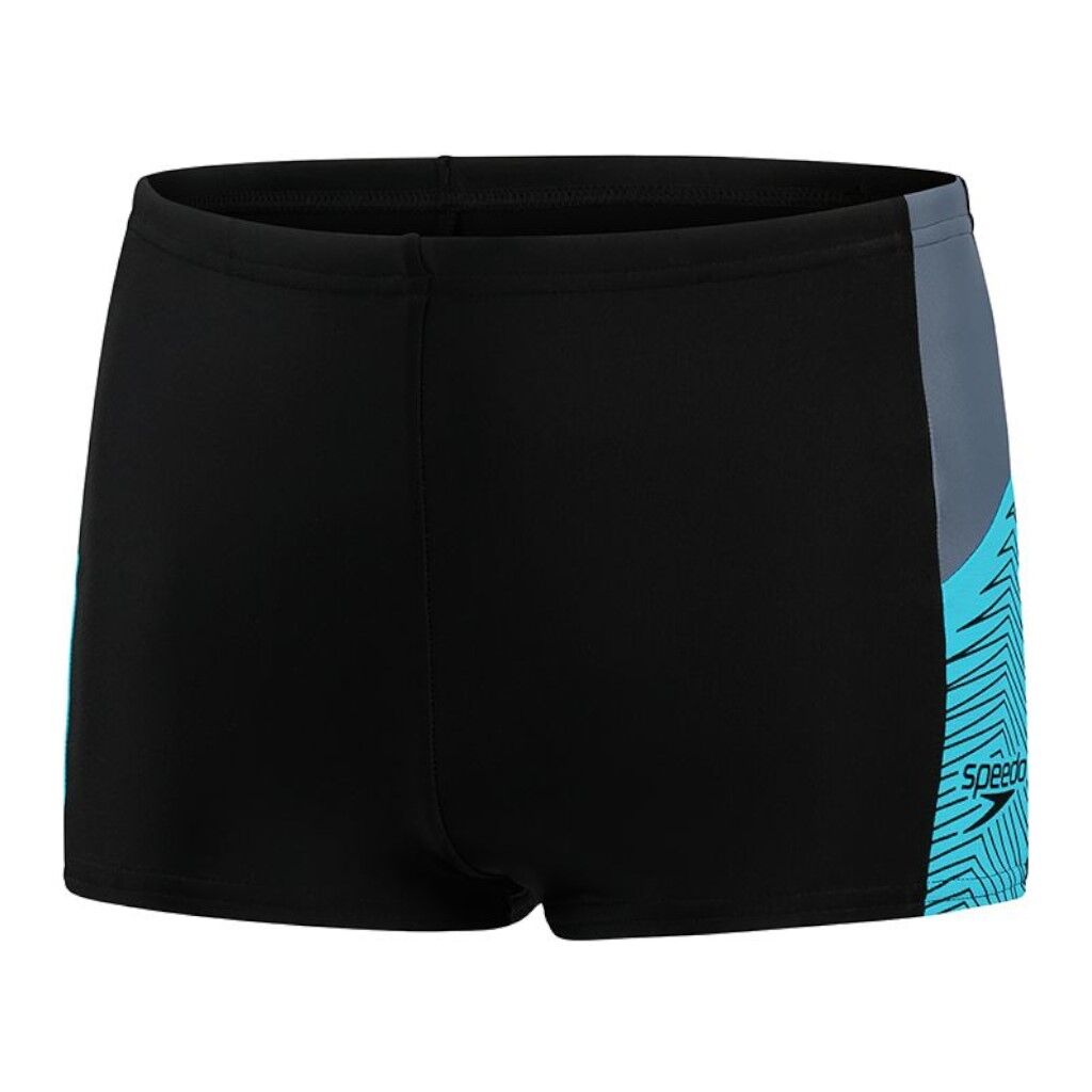 Speedo Dive Erkek Çocuk Yüzücü Mayo Siyah-Mavi - 11-12 Yaş