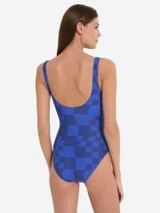 Kappa Logo Desenli Kadın Mayo Mavi - 52(L)