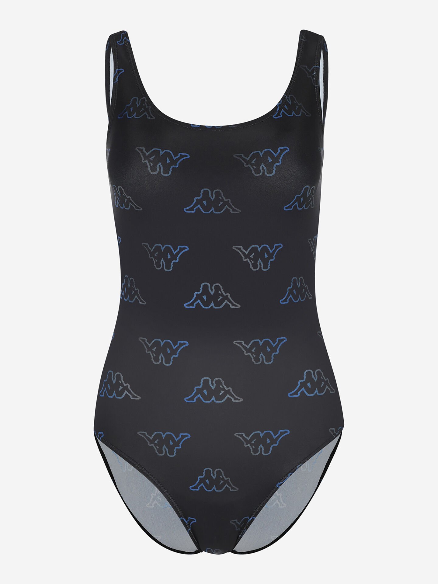 Kappa Logo Desenli Kadın Mayo Siyah - 42(XS-S)