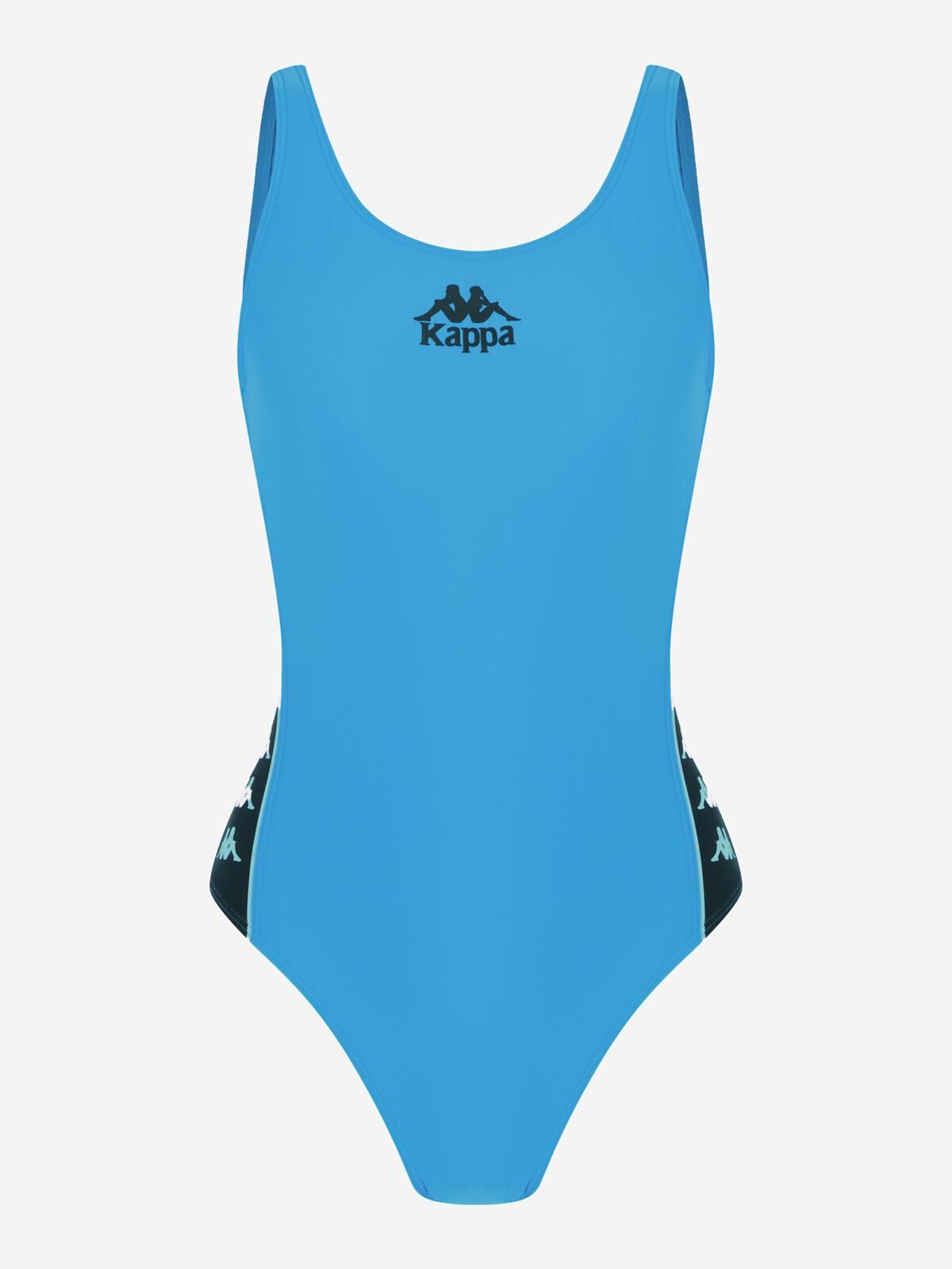 Kappa Logo Desenli Kadın Mayo Mavi - 44(S)