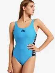 Kappa Logo Desenli Kadın Mayo Mavi - 44(S)