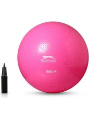 Slazenger 65 cm Anti-Burst Gymball (Pompa Dahil) Unisex Pilates Topu Fuşya