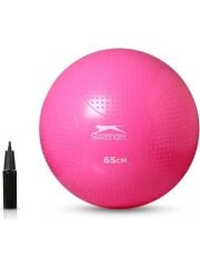 Slazenger 65 cm Anti-Burst Gymball (Pompa Dahil) Unisex Pilates Topu Fuşya