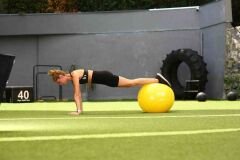 Slazenger 55 cm Anti-Burst Gymball (Pompa Dahil) Unisex Pilates Topu Sarı