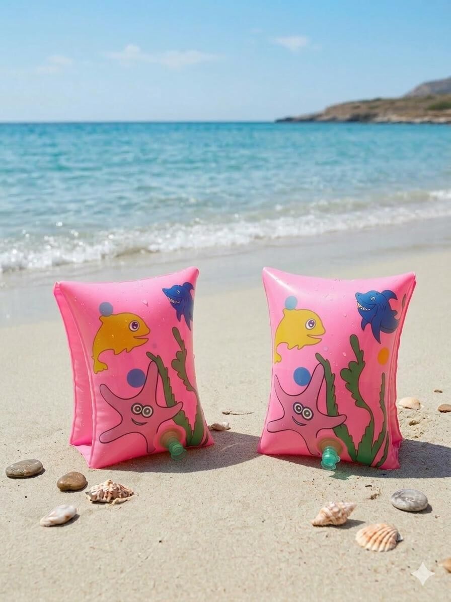 Bermuda Balık Desenli Kolluk Pembe