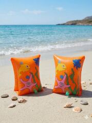 Bermuda Balık Desenli Kolluk Turuncu