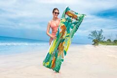 Bermuda Desenli Deniz Havuz Yatağı Yeşil