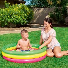 Bestway 3 Halka Renkli Yuvarlak Havuz