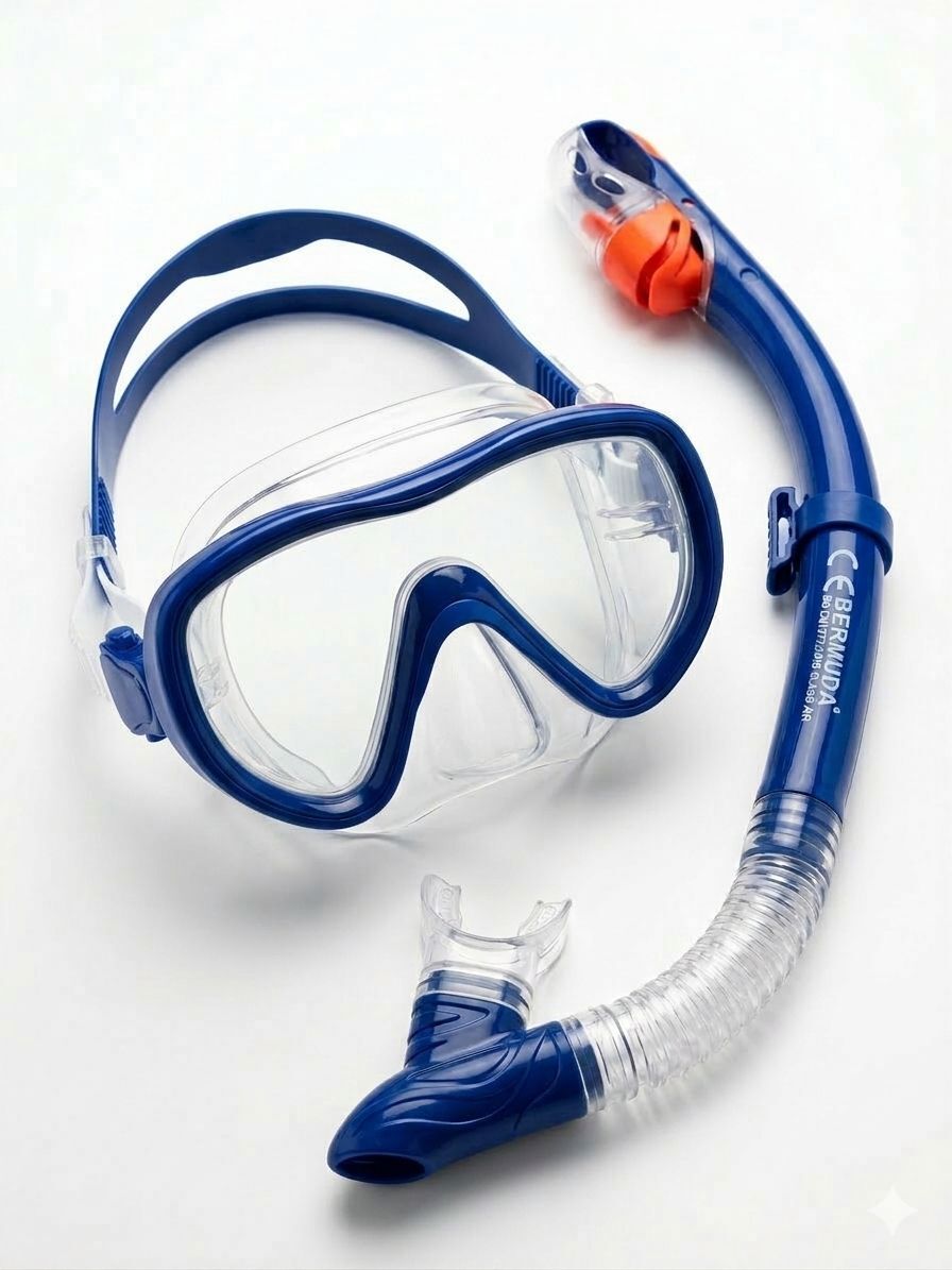 Bermuda Sea Discovery Maske Şnorkel Set Mavi