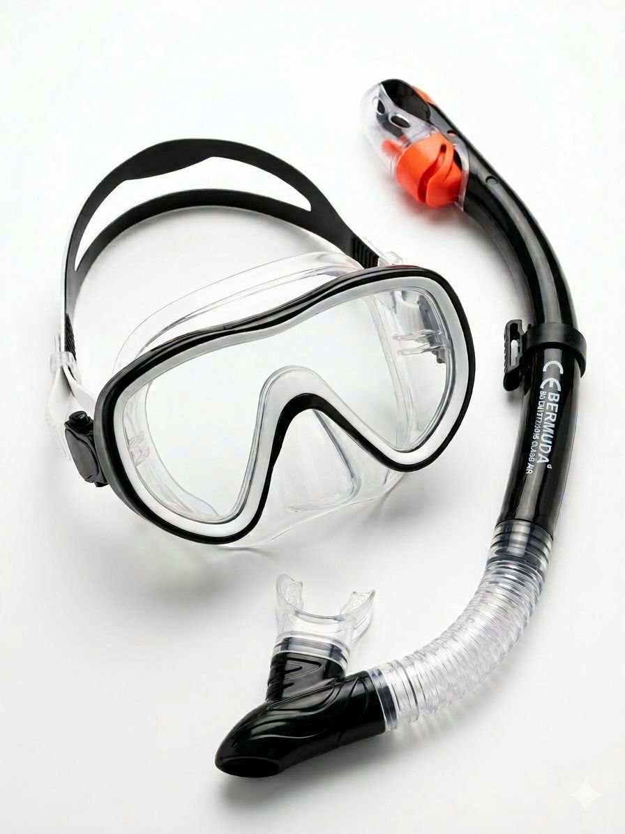Bermuda Sea Discovery Maske Şnorkel Set Siyah