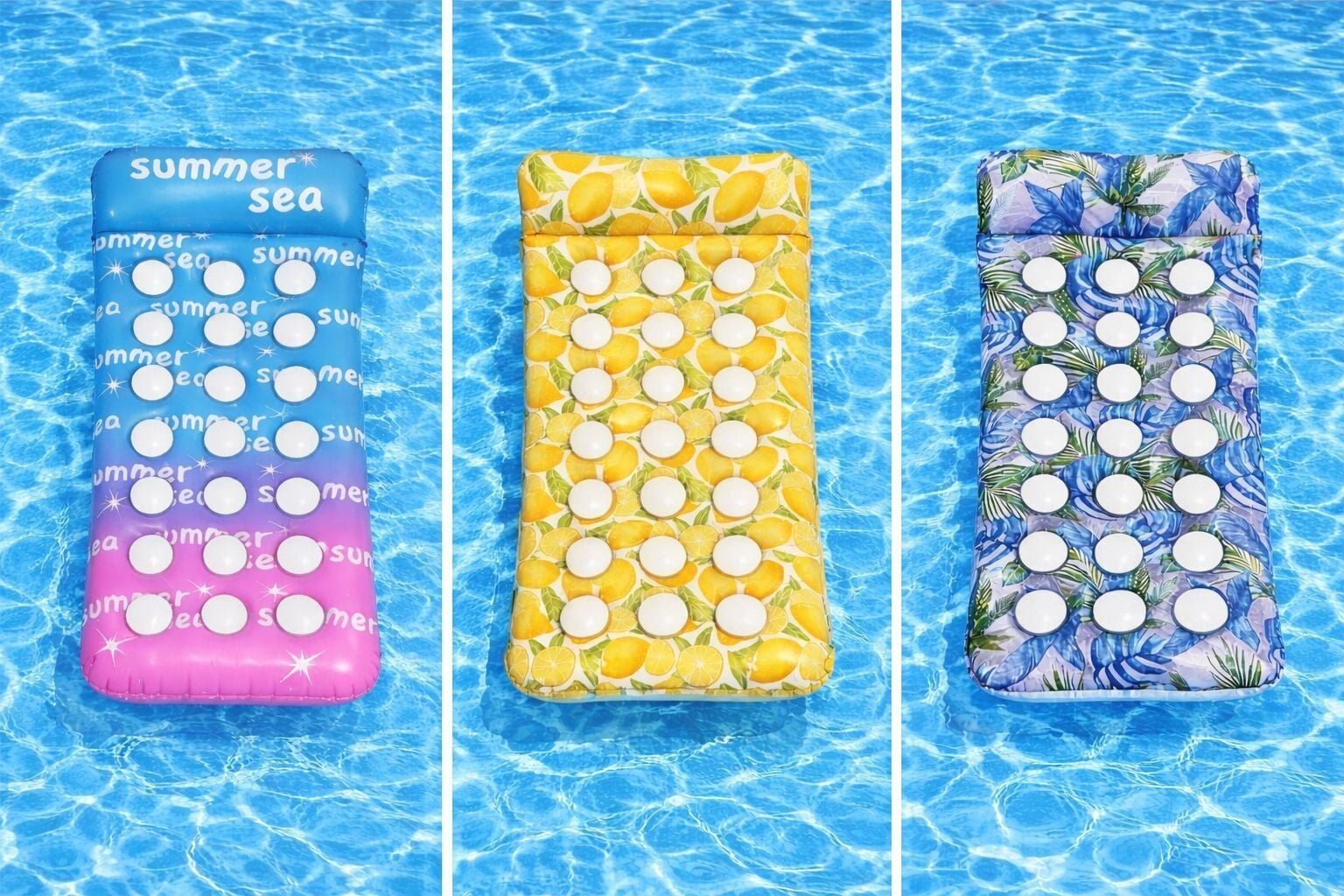 Bermuda Delikli Desenli Deniz Yatağı Sarı