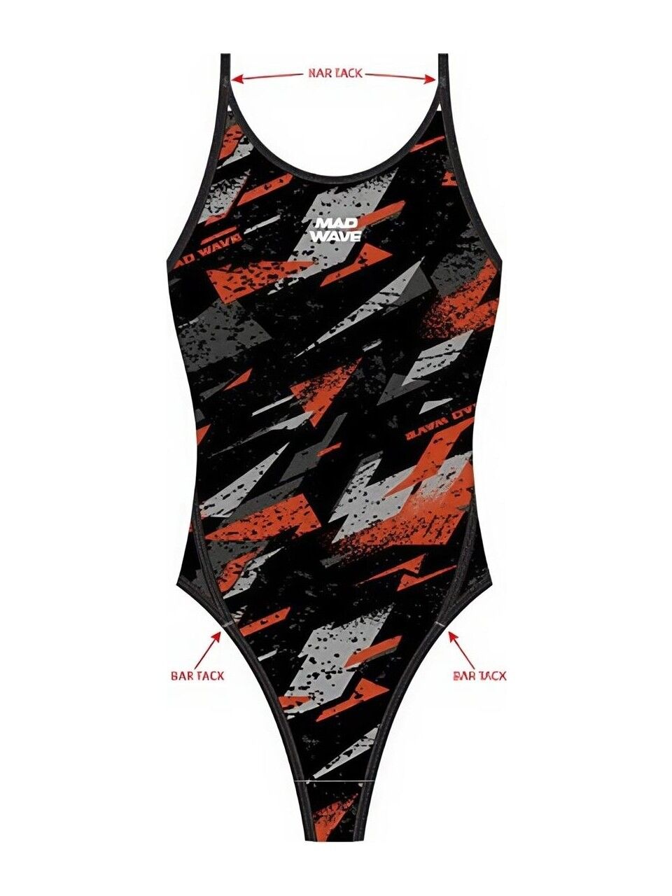 Mad Wave Nera Kadın Yüzücü Mayosu M