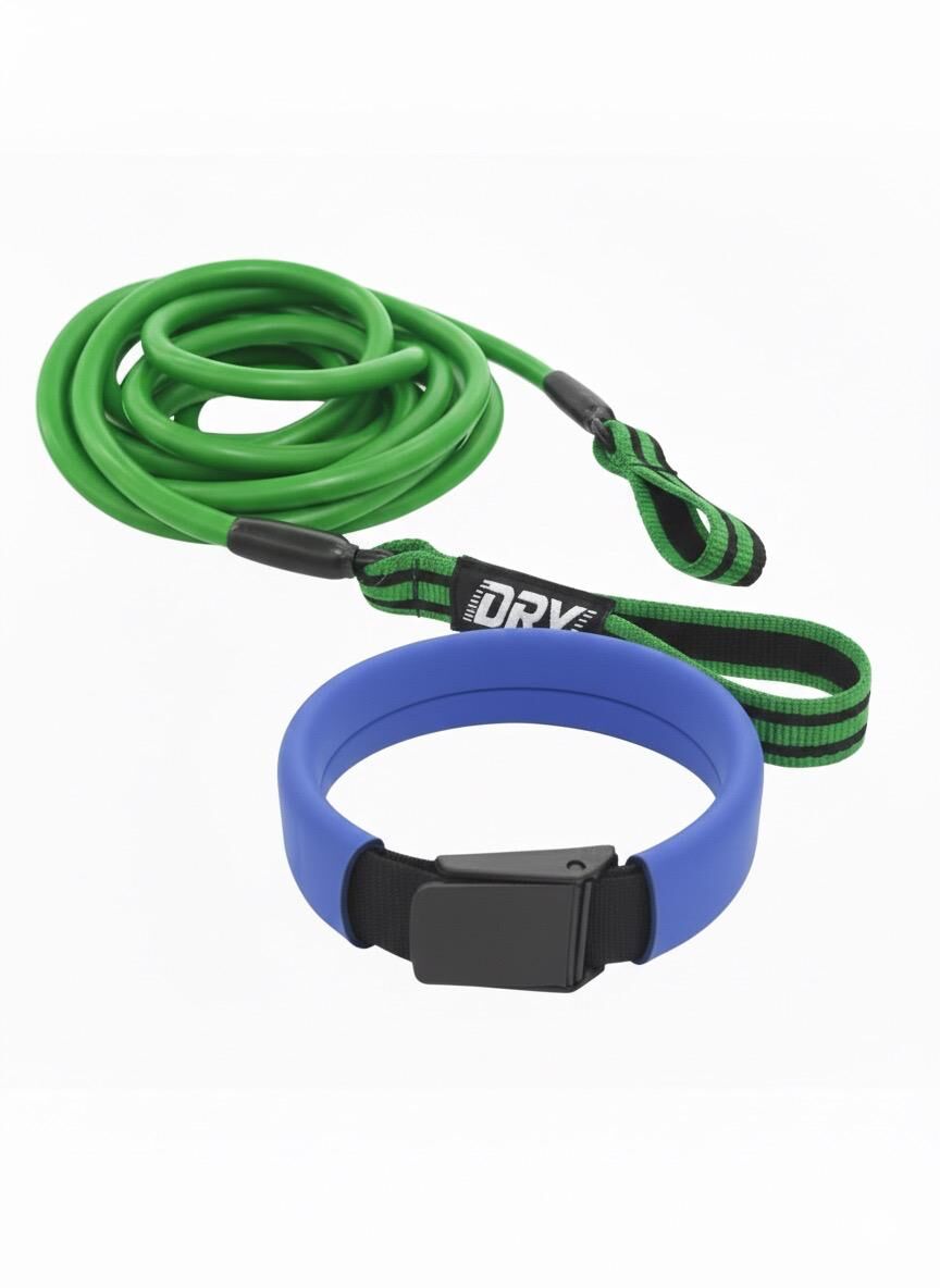 Dry Bele Takılan Kemerli Silikon Lastik Bağ Yeşil - 10 MM