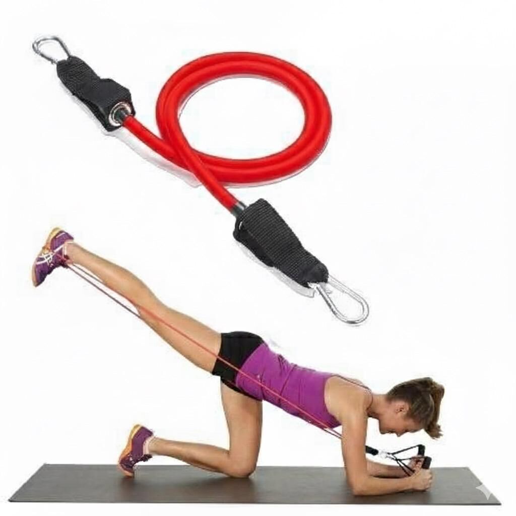 Avessa Rahat Saplı Direnç Egzersiz 2 El Çekme Bandı