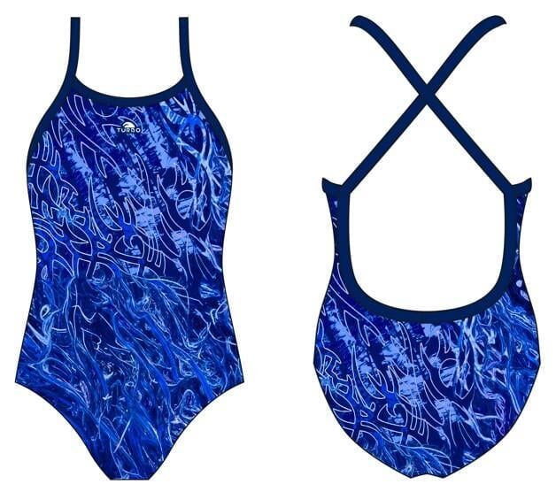 Turbo Swimming Suit Happy Kız Çocuk Mayo 12 yaş