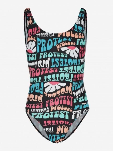 Protest Desenli Kız Çocuk Yüzücü Mayo 12-14 Yaş