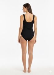 Karacan Düz Kadın Yüzücü Mayo S