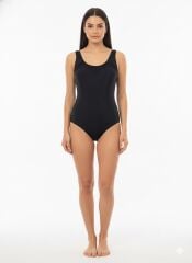 Karacan Düz Kadın Yüzücü Mayo S