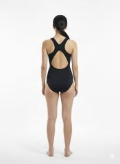 Karacan Balenli Düz Kadın Yüzücü Mayo L