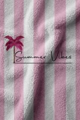 Pembe Summer Vibes Plaj Havlusu