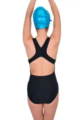 Karacan Desenli Kadın Yüzücü Mayo XL