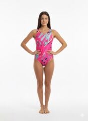 Karacan Desenli Kadın Yüzücü Mayo XL