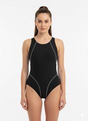 Karacan Modelli Kadın Yüzücü Mayo XL