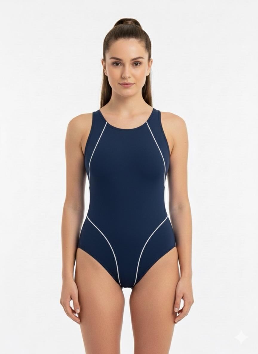 Karacan Modelli Kadın Yüzücü Mayo XL