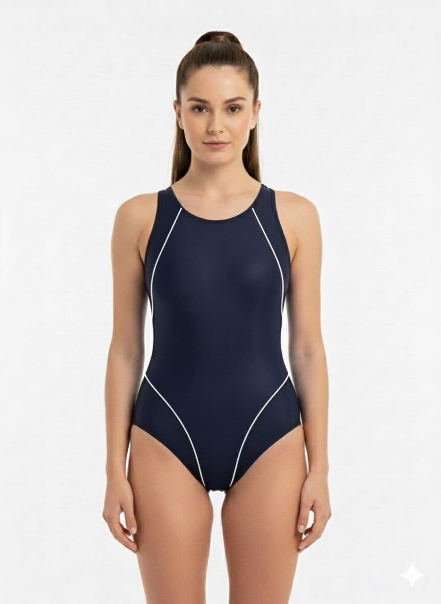 Karacan Modelli Kadın Yüzücü Mayo S