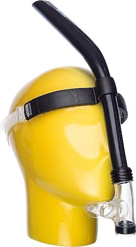 Piranha Yetişkin Valfli Önden Şnorkel Deniz Havuz Yüzücü Şnorkeli Siyah