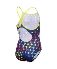Arena Girl's Carnival Swimsuit  Lightdrop Back Soft Renkli Desenli Kız Çocuk Yüzücü Mayo 14-15 Yaş