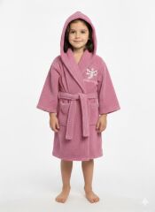 Dry Arı Baskılı Çocuk Bornoz 2-4 Yaş