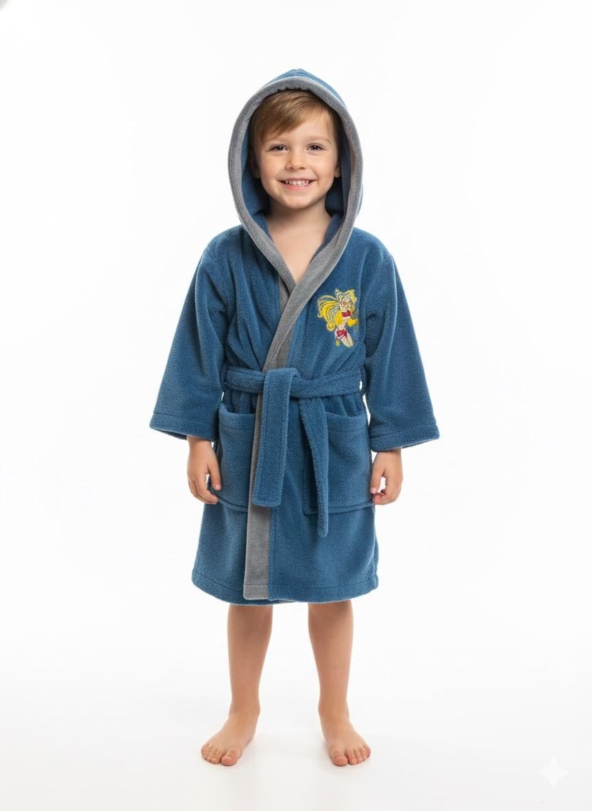 Dry winx Prenses Baskılı Çocuk Bornoz 3-4 Yaş