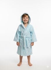 Dry Desenli Çocuk Bornoz 5-6 Yaş