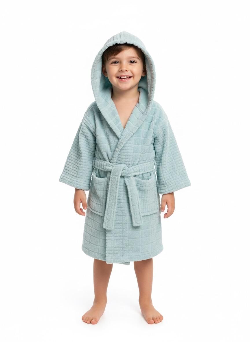 Dry Desenli Çocuk Bornoz 5-6 Yaş